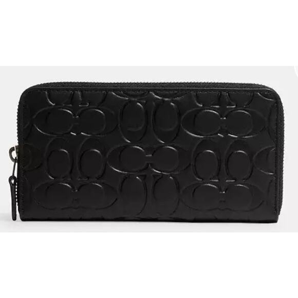 Coach Accordion Wallet Black Puffy C NWT MSRP $250 - Picture 2 of 3